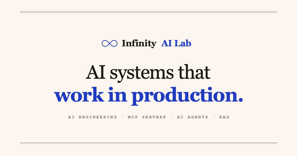 AI Agents, Automation & Custom Software | Infinity AI Lab